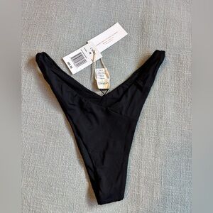 L*Space Low Tide Bottom Bitsy in Black size Medium. New with tags.
